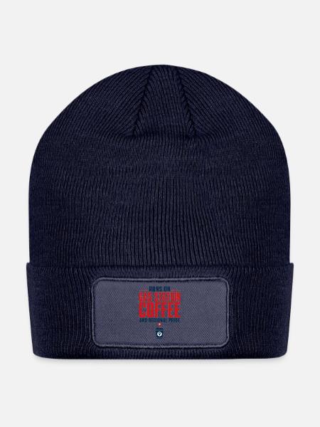 Gas Station Coffee Regional Pride Funny - Patch Beanie - navy