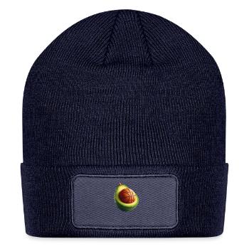 Avocado with basketball core - Patch Beanie - navy - Front