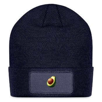 Avocado with basketball core - Patch Beanie - navy - Front