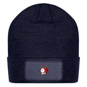 happy cristmas - Patch Beanie - navy - Front