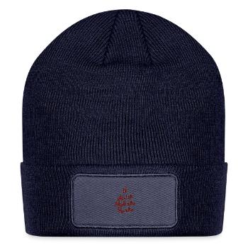 Arabic John 14:6 cross shirt - Patch Beanie - navy - Front