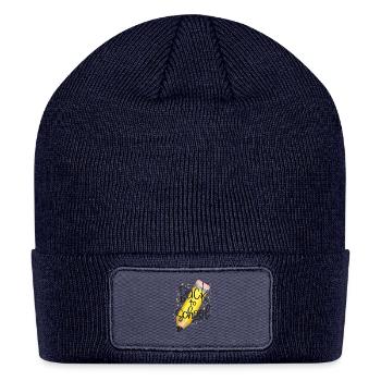 BacktoSchool Pencil Art - Patch Beanie - navy - Front
