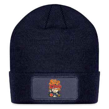 Sip Club Retro Cocktail - Patch Beanie - navy - Front