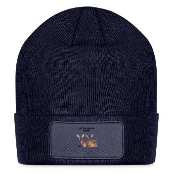 Risky Deer - Patch Beanie - navy - Front