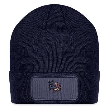 Celebratory Cake Slice Another Year Another Slice! - Patch Beanie - navy - Front