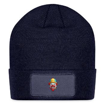 Giggles the Goofball: A Logo for Laughter - Patch Beanie - navy - Front