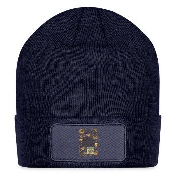 Mei Dirndl is in da Wäsch Cute Kawaii Oktoberfes - Patch Beanie - navy - Front