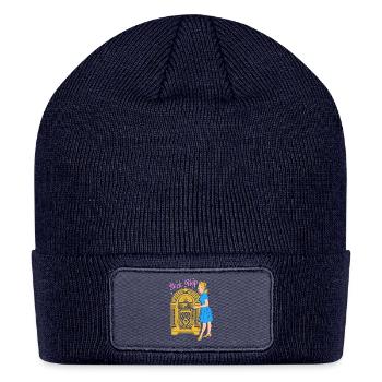 Vintage 50s Hop Sock - Patch Beanie - navy - Front