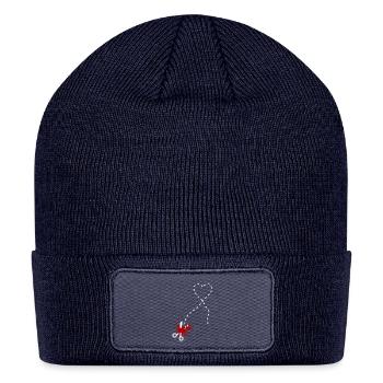 Cut Here Broken Heart - Patch Beanie - navy - Front
