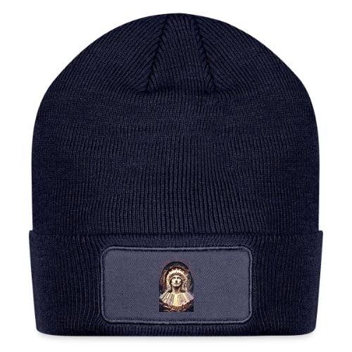 Easter He Is Risen Face of Christ T Shirt, Gift - Patch Beanie