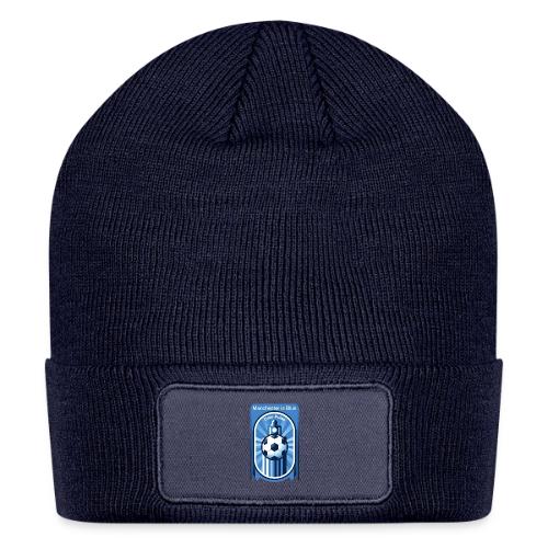Manchester is Blue Soccer City T Shirt, Apparel - Patch Beanie