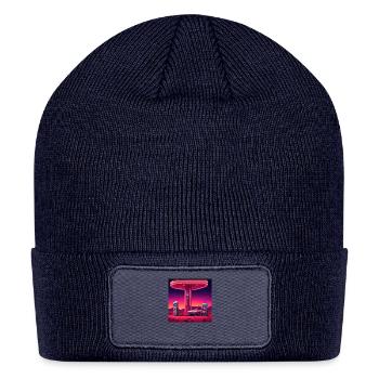 Futuristic cyberpunk - Patch Beanie - navy - Front