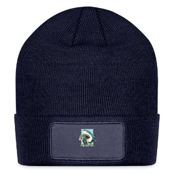 Stay positive - Patch Beanie - navy - Front