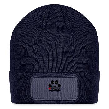 Beauceron dog paw print - Patch Beanie - navy - Front