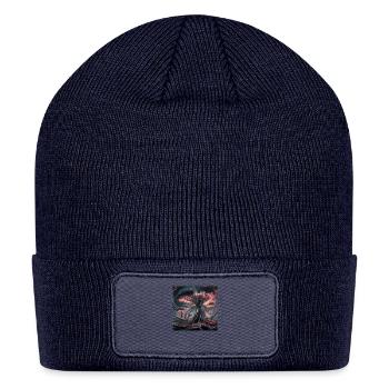 Futuristic Botany - Patch Beanie - navy - Front