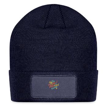 Make a difference - Patch Beanie - navy - Front