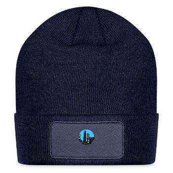 Futuristic Skyline - Patch Beanie - navy - Front