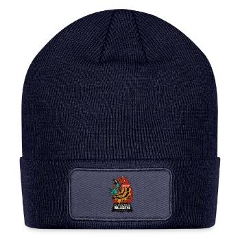 Vintage Mexican Malaguena Dance Beer - Patch Beanie - navy - Front