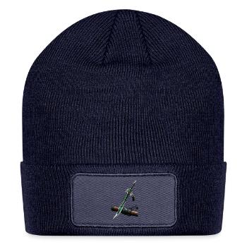 Fiery cutting sword - Patch Beanie - navy - Front