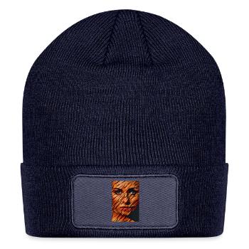 FashionTrend24 - Patch Beanie - navy - Front