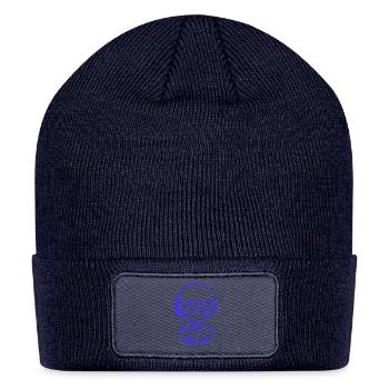 Cool DJ Alien Extraterrestrial Music Club Party - Patch Beanie - navy - Front