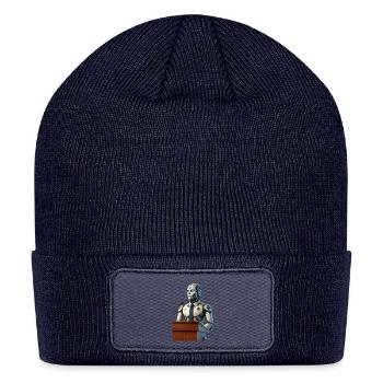 Futuristic Robot President - Patch Beanie - navy - Front