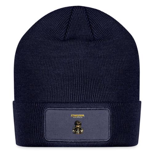Stand Firm Chibi Warrior | 1 Peter 5:8-9 - Patch Beanie