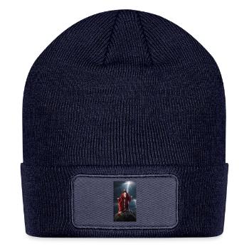 Jesus on Hill Top - Patch Beanie - navy - Front