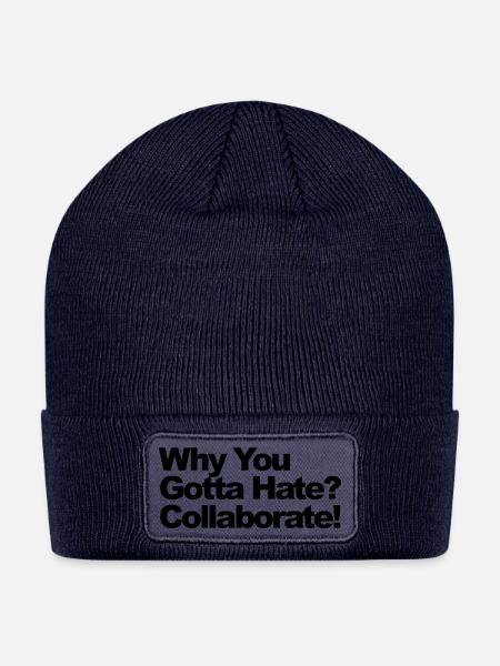 Why You Gotta - Patch Beanie - navy