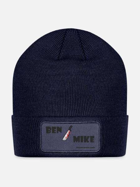 Ben/Mike - The PhasBOYS (Black Letters) - Patch Beanie - navy