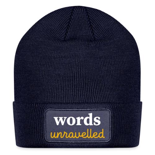 Words Unravelled Logo - Patch Beanie