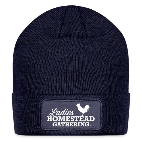 NLHG Logo White - Patch Beanie
