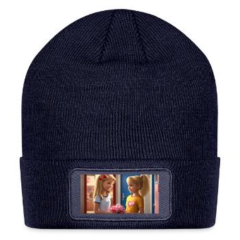 Twin Hearts Cheer Exchange - Patch Beanie - navy - Front