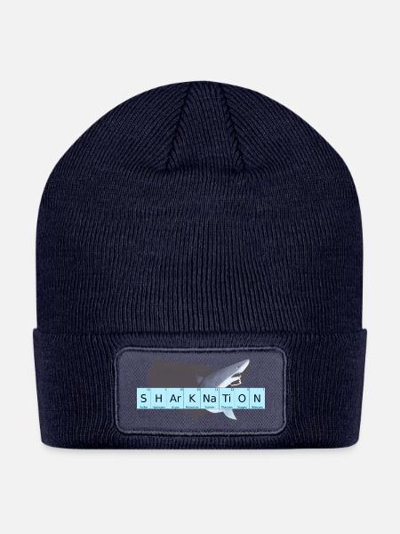 SHArKNaTiON chemical spelling Shirt - Patch Beanie - navy