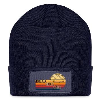 Bread vibes only - Patch Beanie - navy - Front