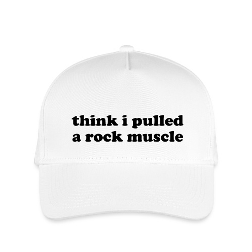 Think I Pulled a Rock Muscle Funny Musician Quote - Kid's Baseball Cap