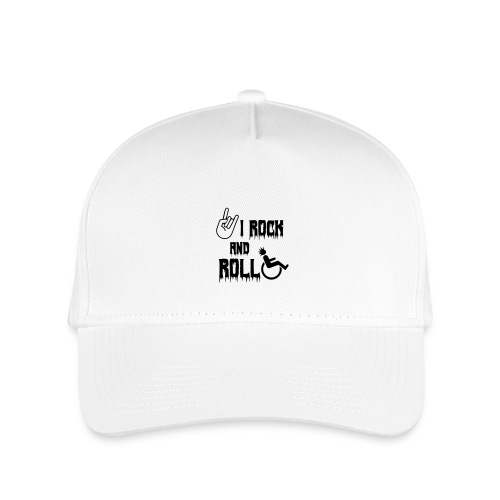 I rock and roll in my wheelchair. Roller, music * - Kid's Baseball Cap