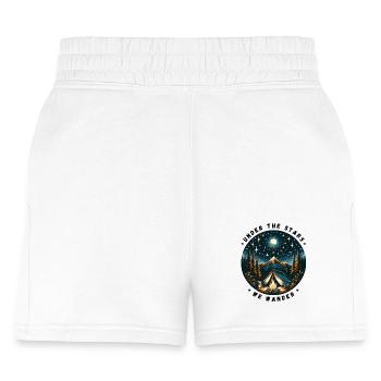 Starry Night Camping Adventure - Women's Jogger Short - white - Front