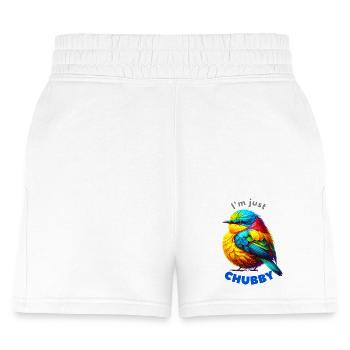 A small motley chubby bird - Women's Jogger Short - white - Front
