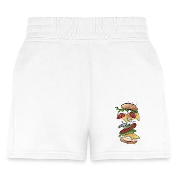 Burger - Women's Jogger Short - white - Front