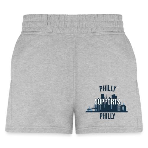 Philly Supports Philly skyline blue transparentbg - Women's Jogger Short