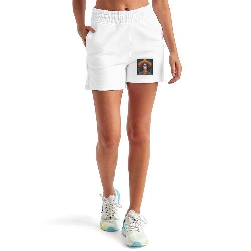 Charra Skull Art | Traditional Mexican Design - Women's Jogger Short