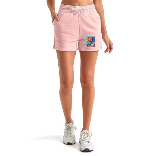 Flower design and harmony of environmental well-be - Women's Jogger Short