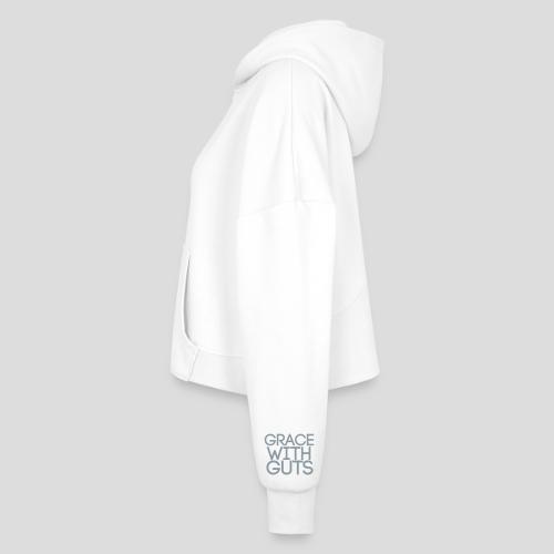 Grace with Guts - Women's Half Zip Cropped Hoodie