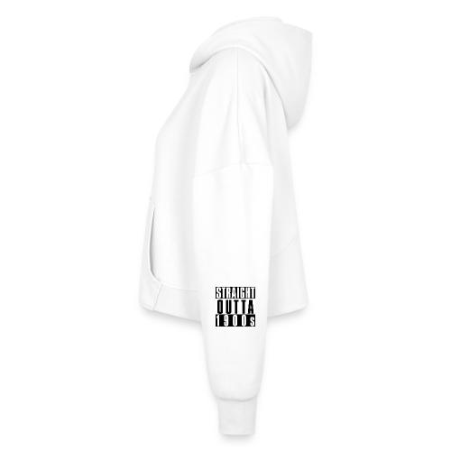 STRAIGHT OUTTA 1900S - Women's Half Zip Cropped Hoodie