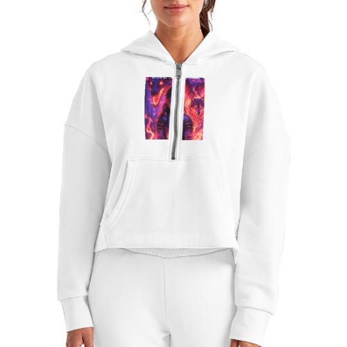 Your paragraph text 20251206 210659 0000 - Women's Half Zip Cropped Hoodie