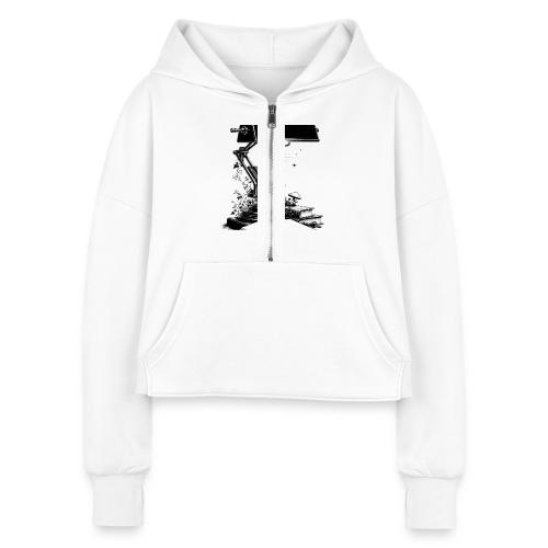 Dark Academia T-Shirt, Mug, & Poster - Women's Half Zip Cropped Hoodie