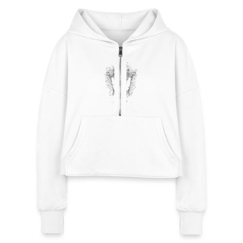 Victorian Lantern T-Shirt - Women's Half Zip Cropped Hoodie