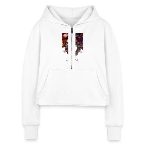 Framed & Fabulous Alone T-Shirt - Women's Half Zip Cropped Hoodie