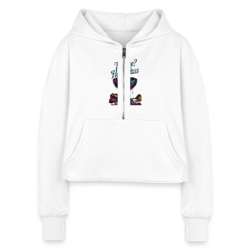 To Love? Hard Pass T-Shirt - Women's Half Zip Cropped Hoodie